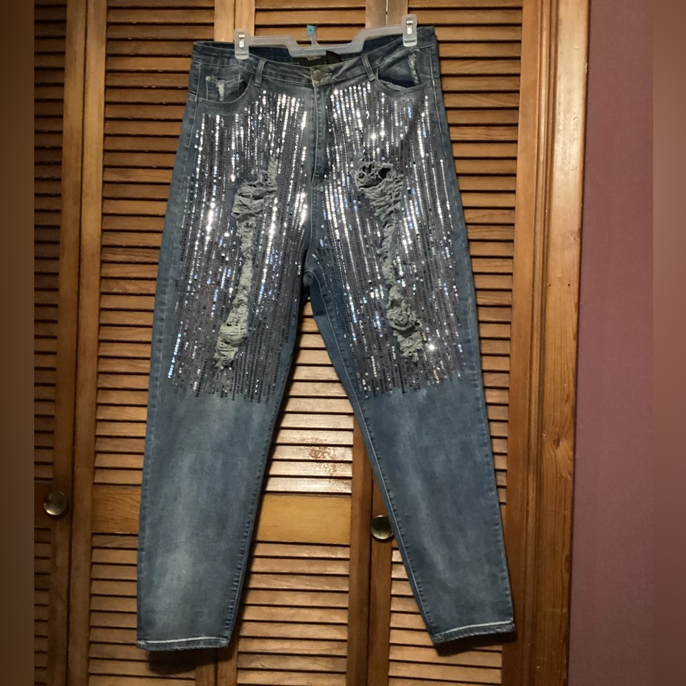 Sequin Jeans